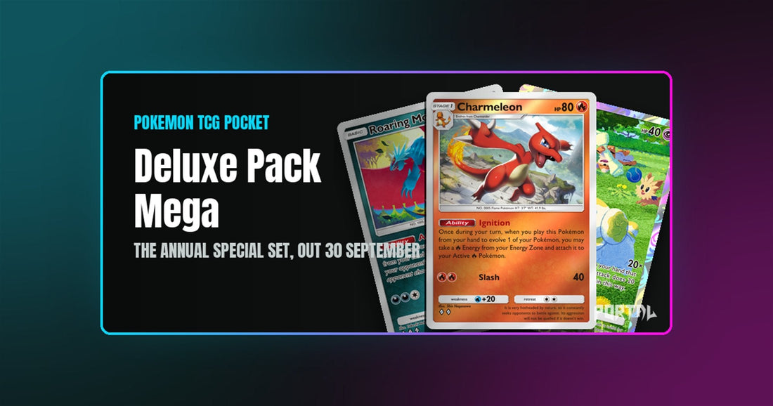 Deluxe Pack Mega (B4b) revealed for Pokemon TCG Pocket, the annual special set running 30 September to 29 October 2026