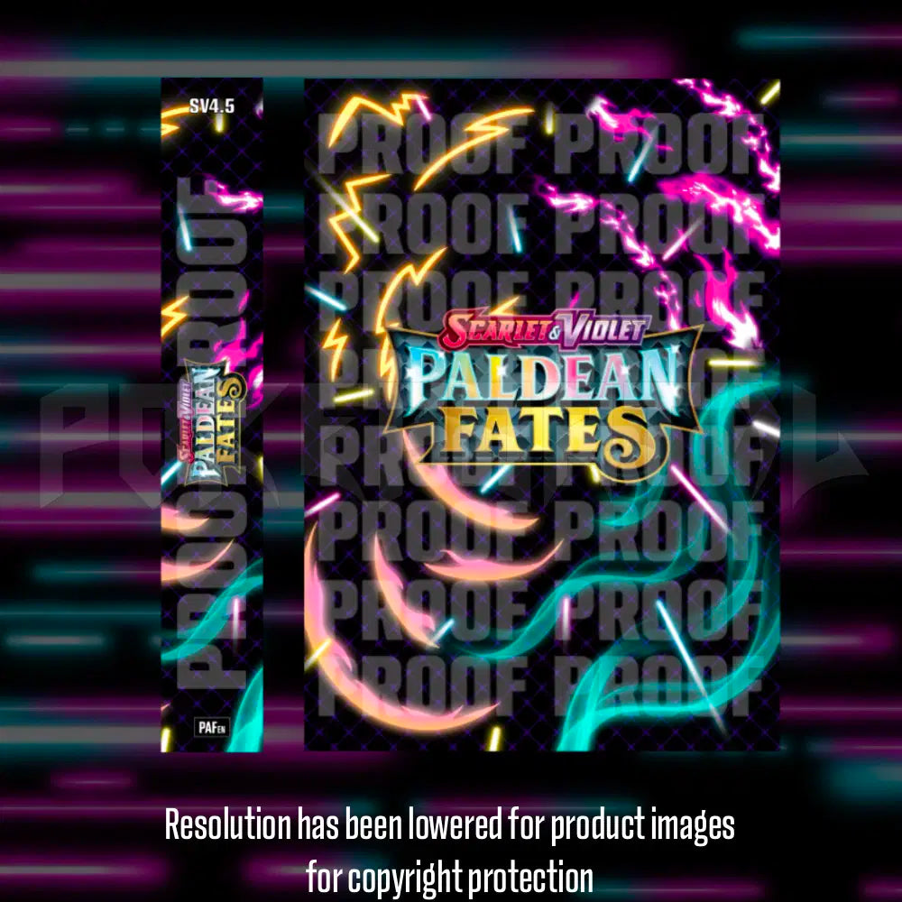 Pokemon Paldean Fates master set checklist vinyl sticker kit, sheet 2, Portal Customs