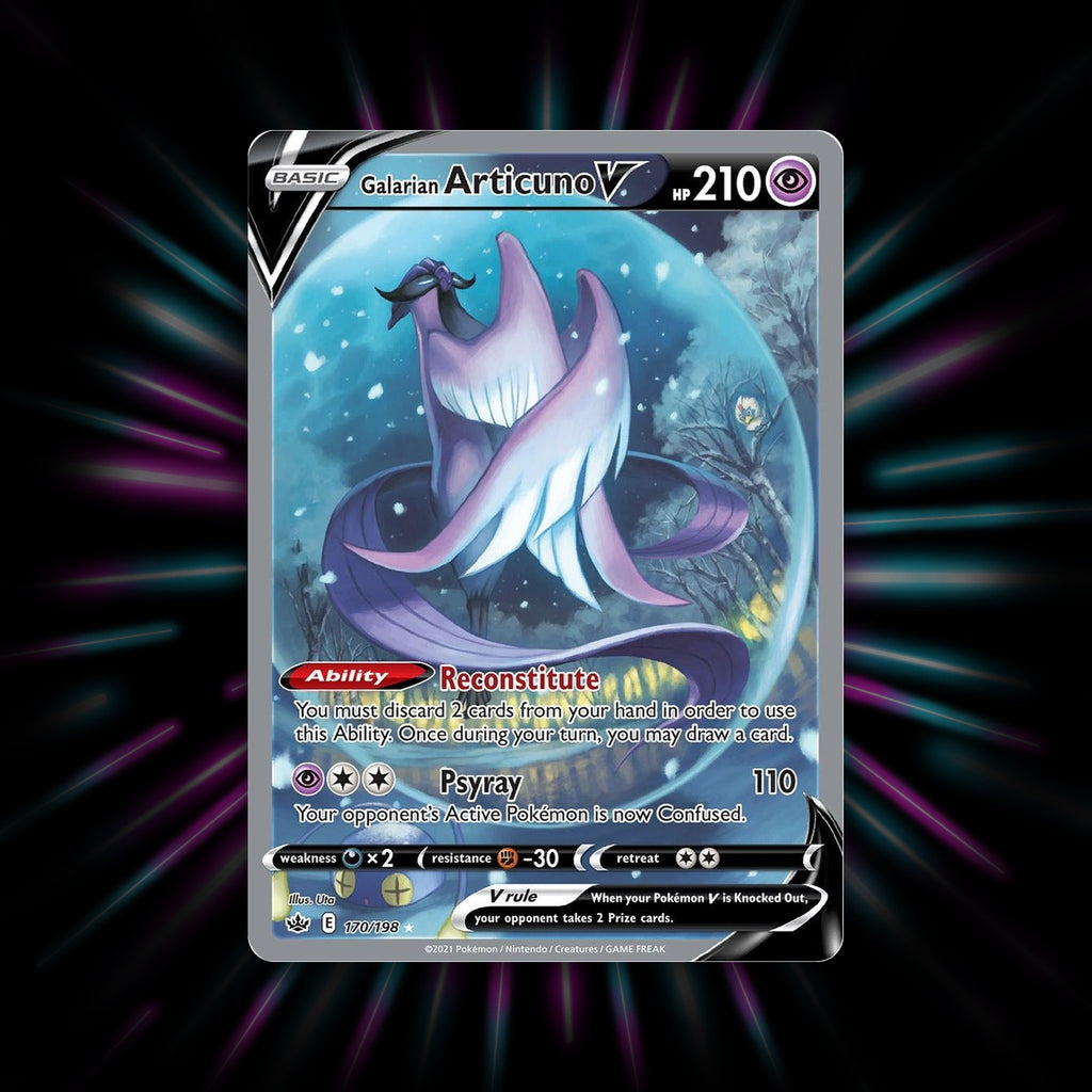Galarian Articuno V 170/198 Chilling Reign Pokemon card