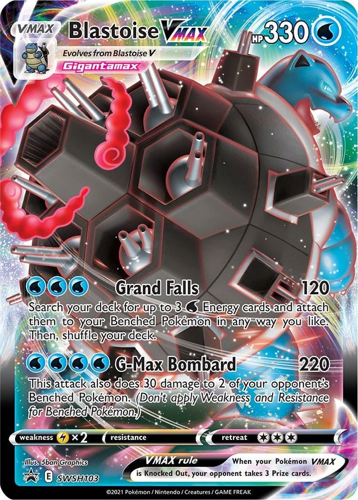 Blastoise VMAX SWSH103 Sword & Shield Promos Pokemon card, official image
