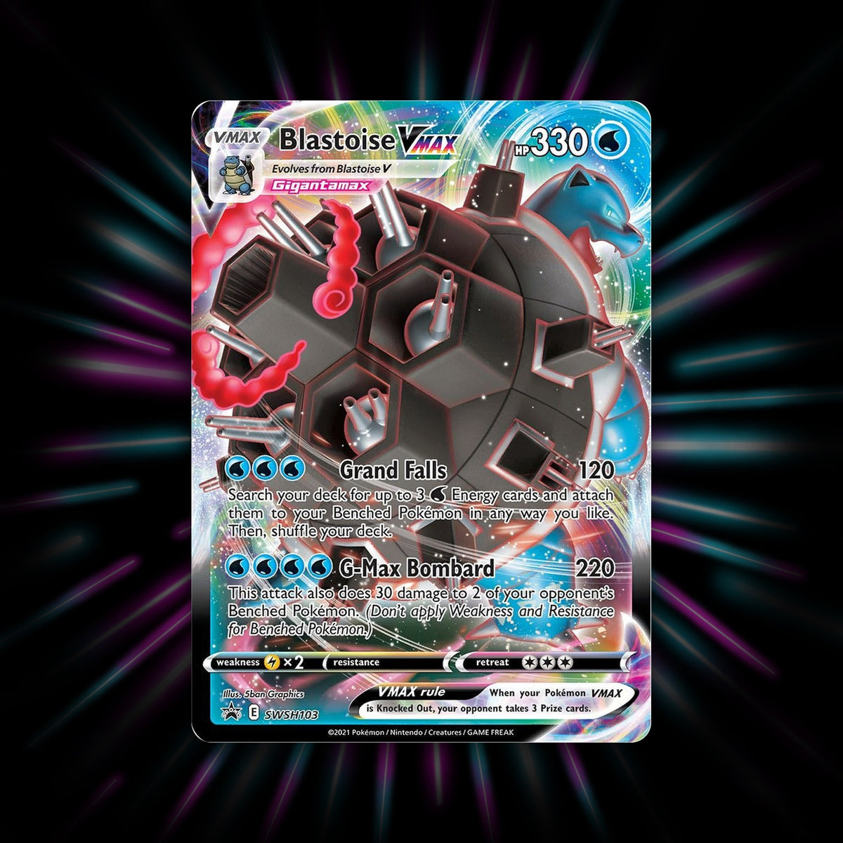 Blastoise VMAX SWSH103 Sword & Shield Promos Pokemon card