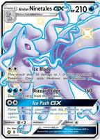 Alolan Ninetales GX SV53/SV94 Hidden Fates Pokemon card, official image