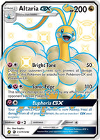Altaria GX SV77/SV94 Hidden Fates Pokemon card, official image