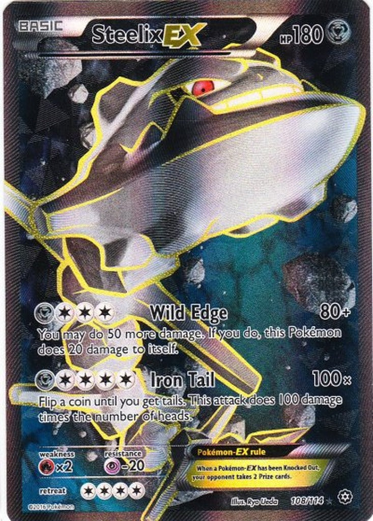 Steelix EX 108/114 Steam Siege Pokemon card, official image