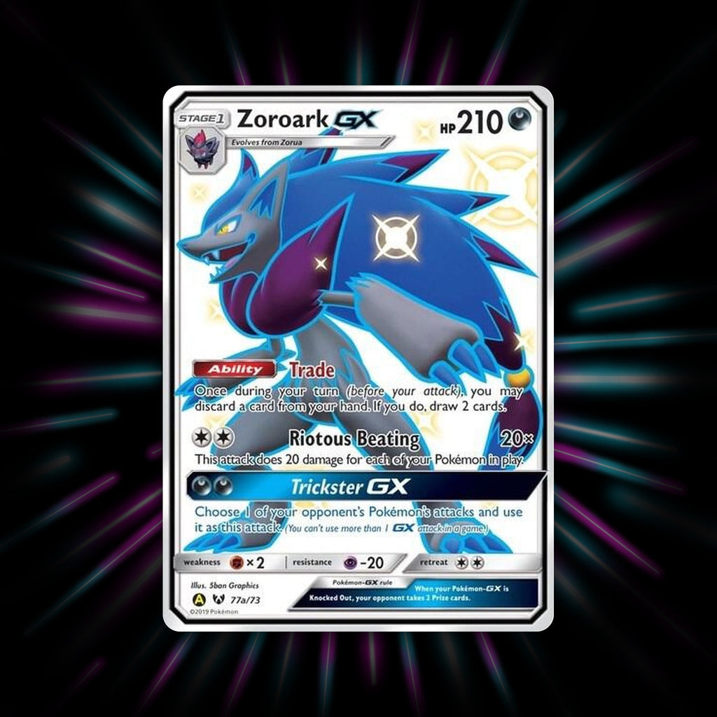 Zoroark GX 77a/73 Shining Legends Alternate Art Promo Pokemon card
