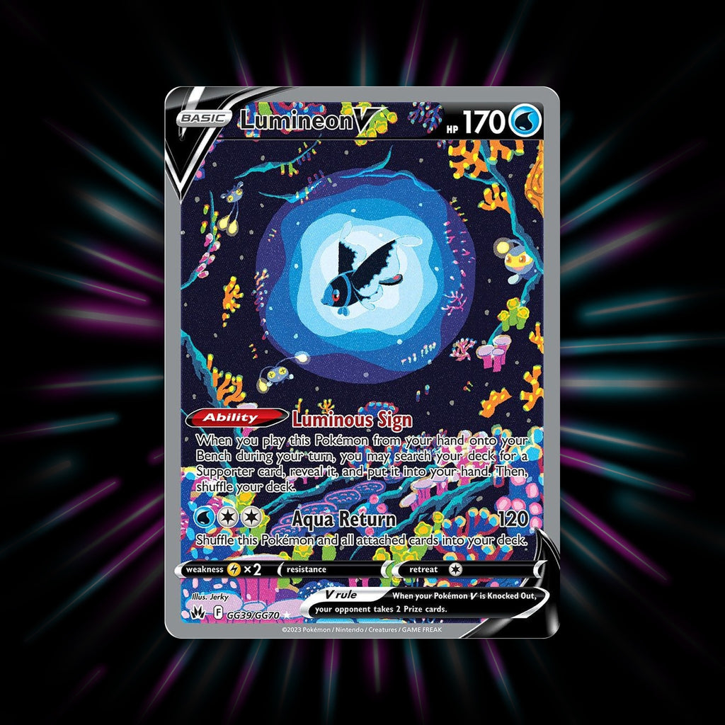 Lumineon V GG39/GG70 Crown Zenith Pokemon card