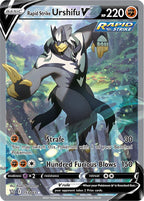 Rapid Strike Urshifu V 153/163 Battle Styles Pokemon card, official image