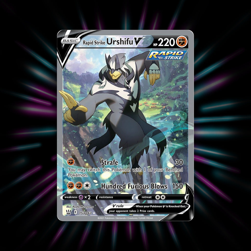 Rapid Strike Urshifu V 153/163 Battle Styles Pokemon card