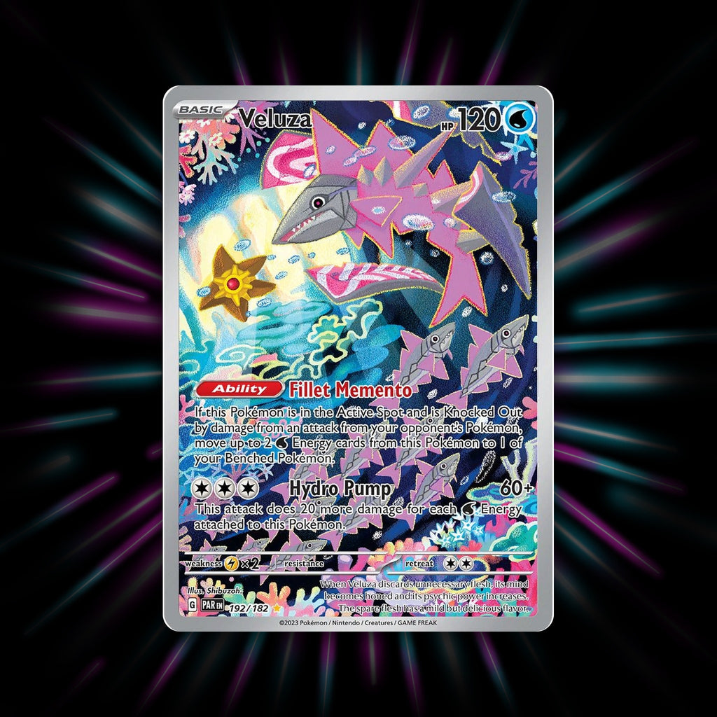 Veluza 192/182 Paradox Rift Illustration Rare Pokemon card
