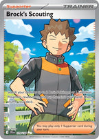 Brock's Scouting 179/159 Journey Together Pokemon card, official image