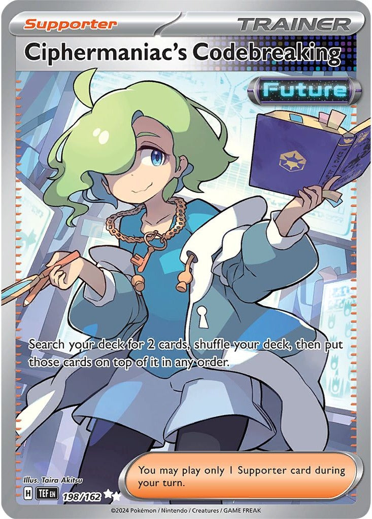 Ciphermaniac's Codebreaking 198/162 Temporal Forces Pokemon card, official image