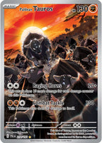 Paldean Tauros 218/193 Paldea Evolved Pokemon card, official image