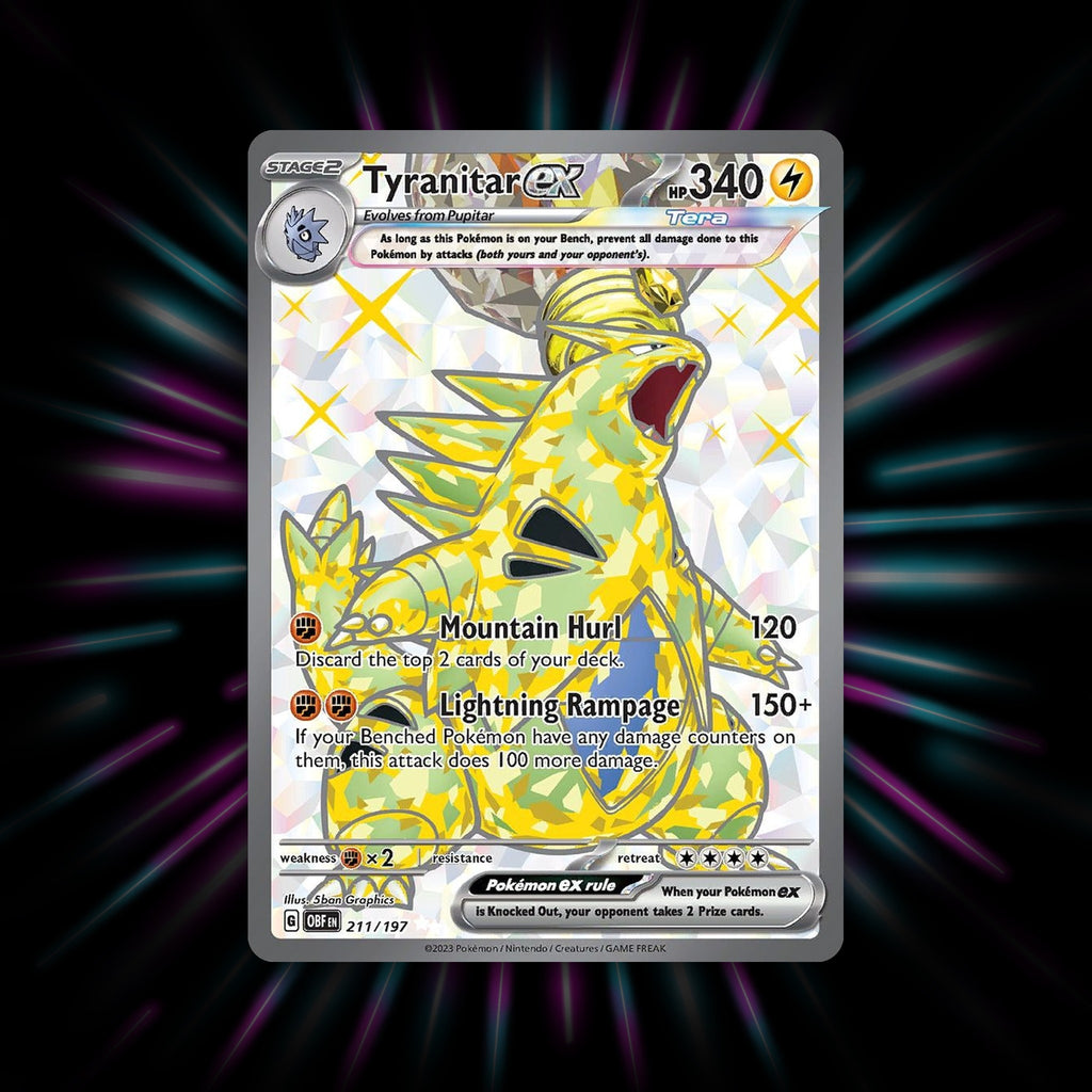 Tyranitar ex 211/197 Obsidian Flames Pokemon card