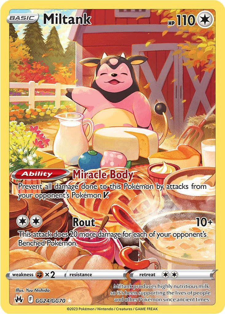 Miltank GG24/GG70 Crown Zenith Pokemon card, official image