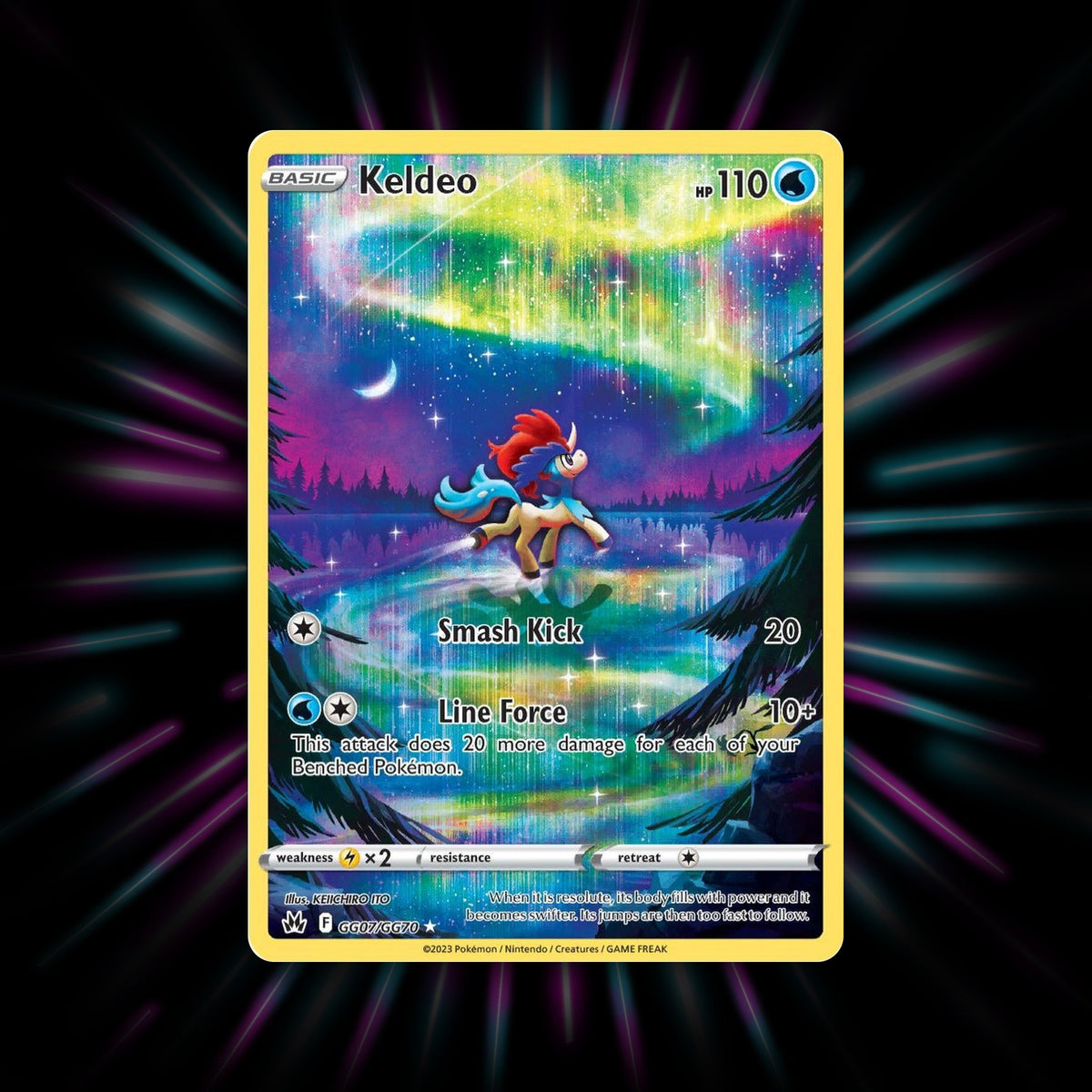 Keldeo GG07/GG70 Crown Zenith Pokemon card