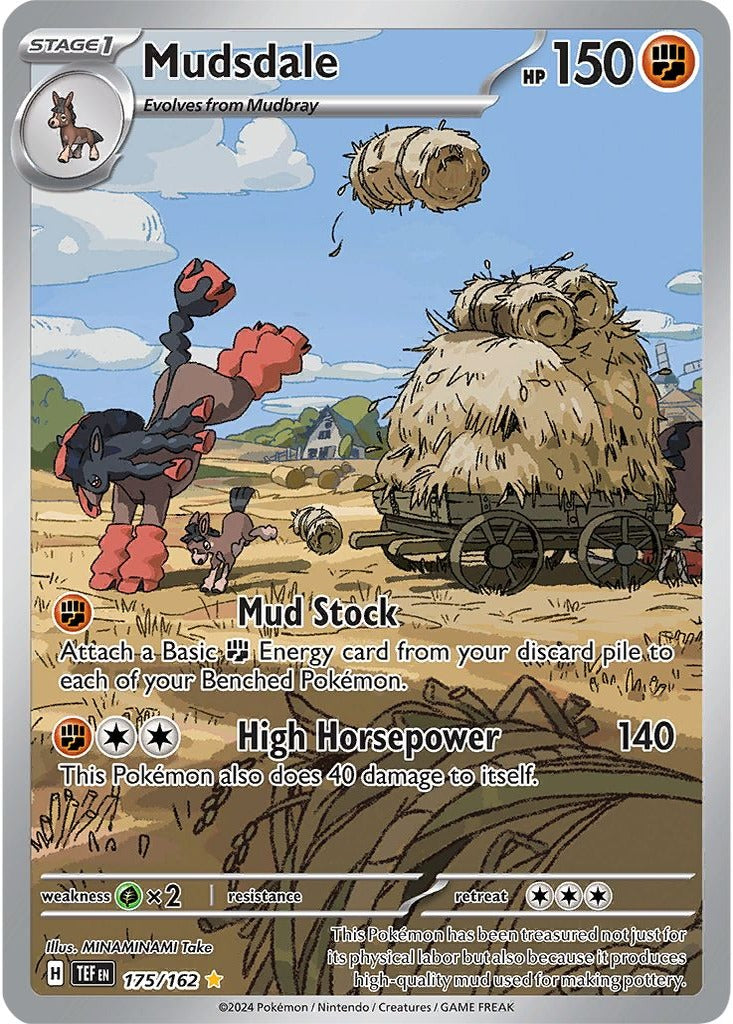 Mudsdale 175/162 Temporal Forces Pokemon card, official image