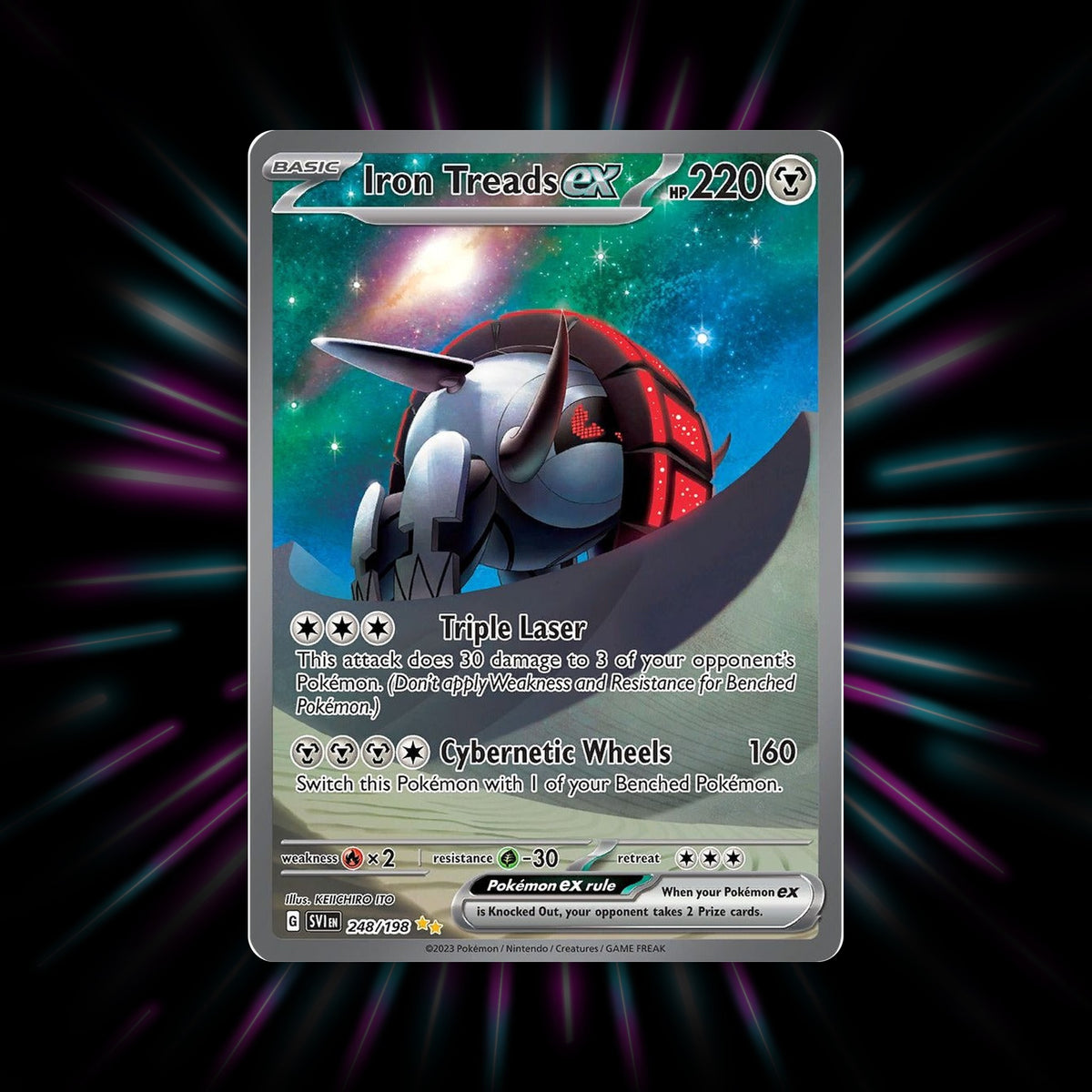 Iron Treads ex 248/198 Scarlet & Violet Pokemon card