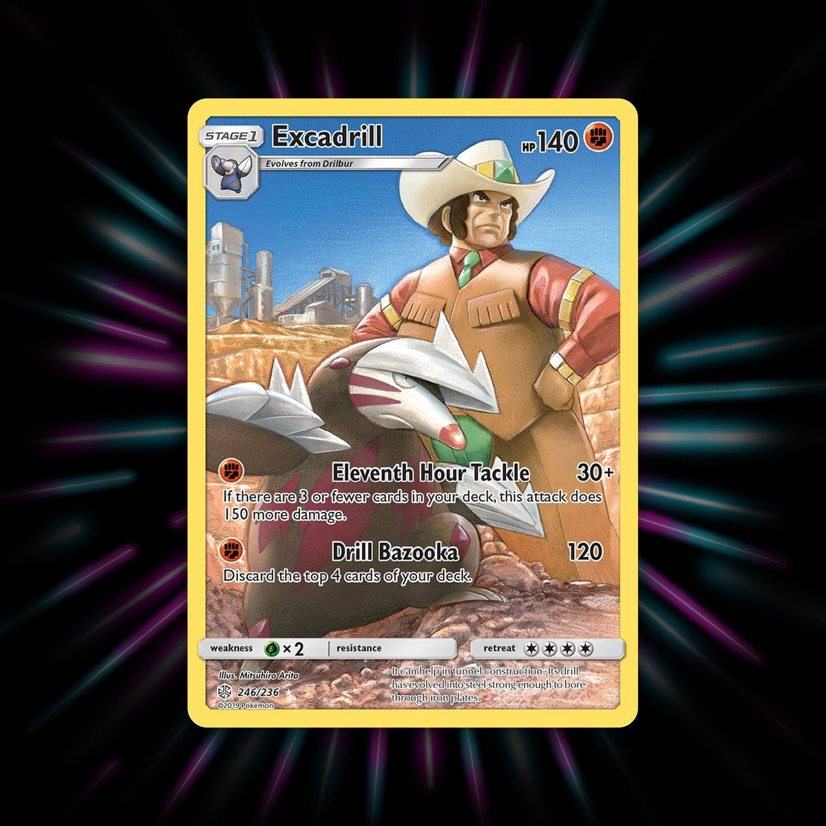 Excadrill 246/236 Cosmic Eclipse Pokemon card