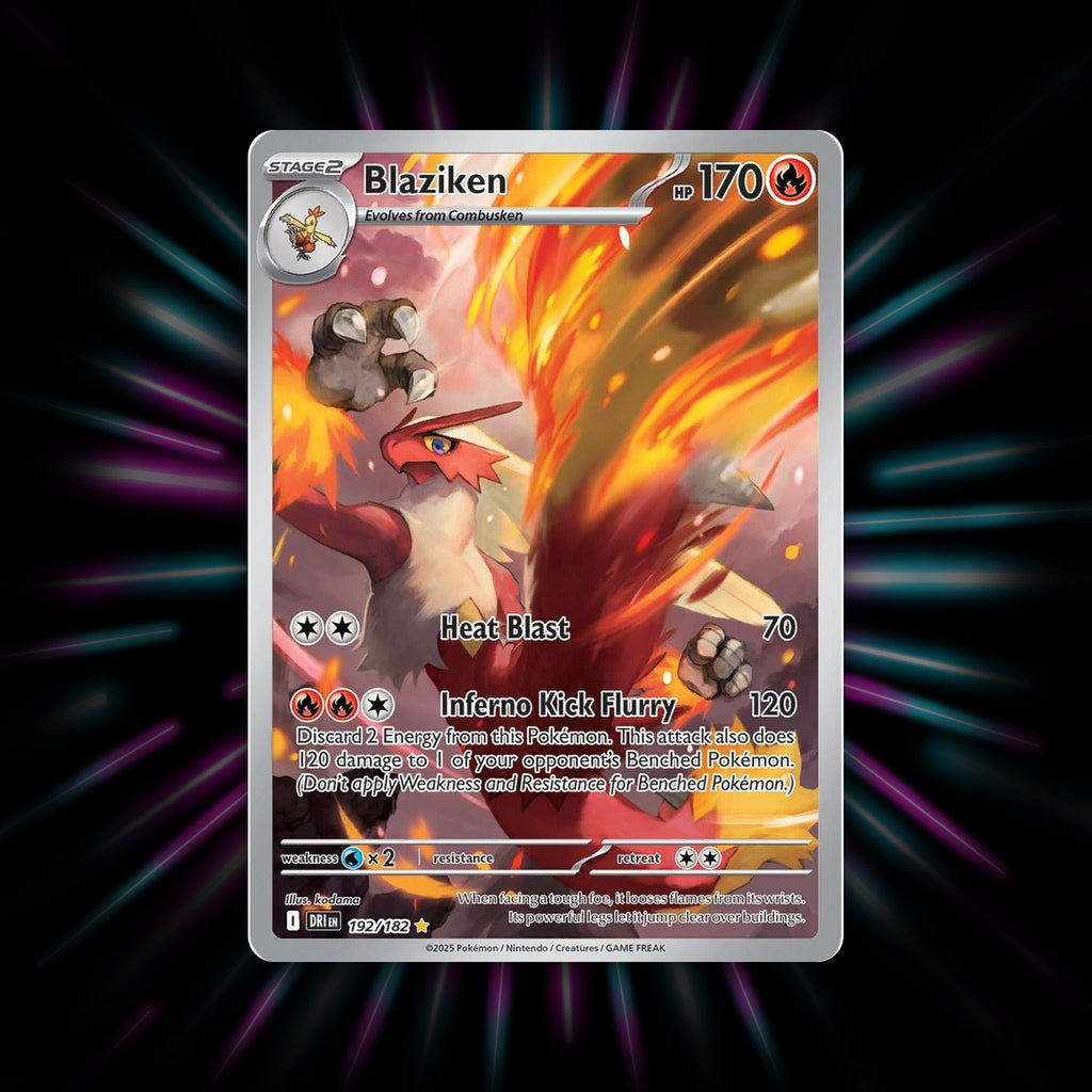 Blaziken 192/182 Destined Rivals Pokemon card