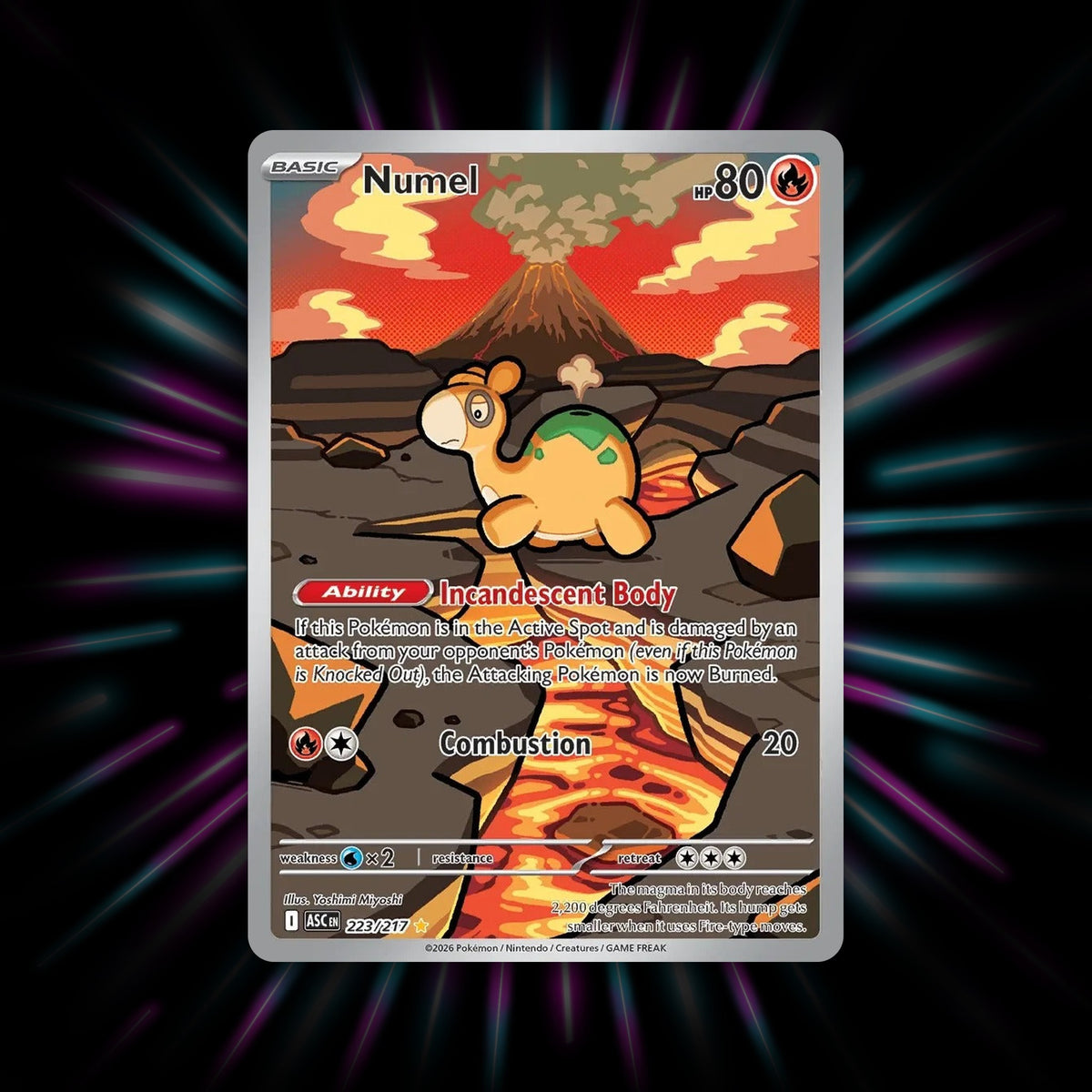 Numel 223/217 Ascended Heroes Pokemon card