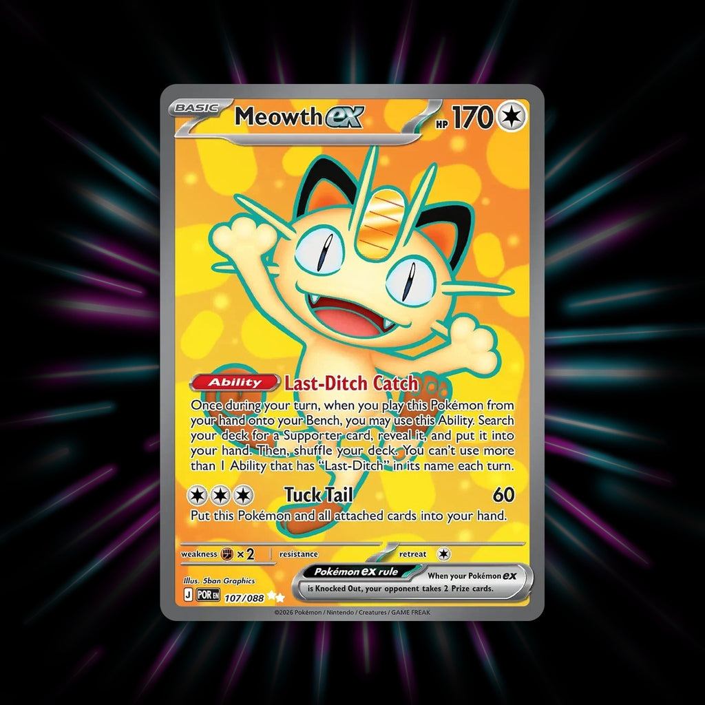 Meowth ex 107/088 Perfect Order Pokemon card