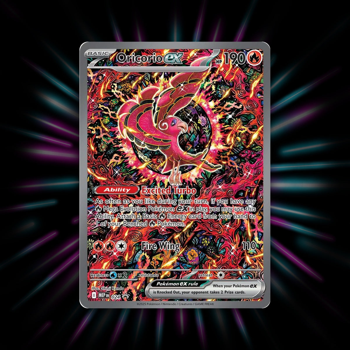 Oricorio ex MEP024 Mega Evolutions Promos Pokemon card