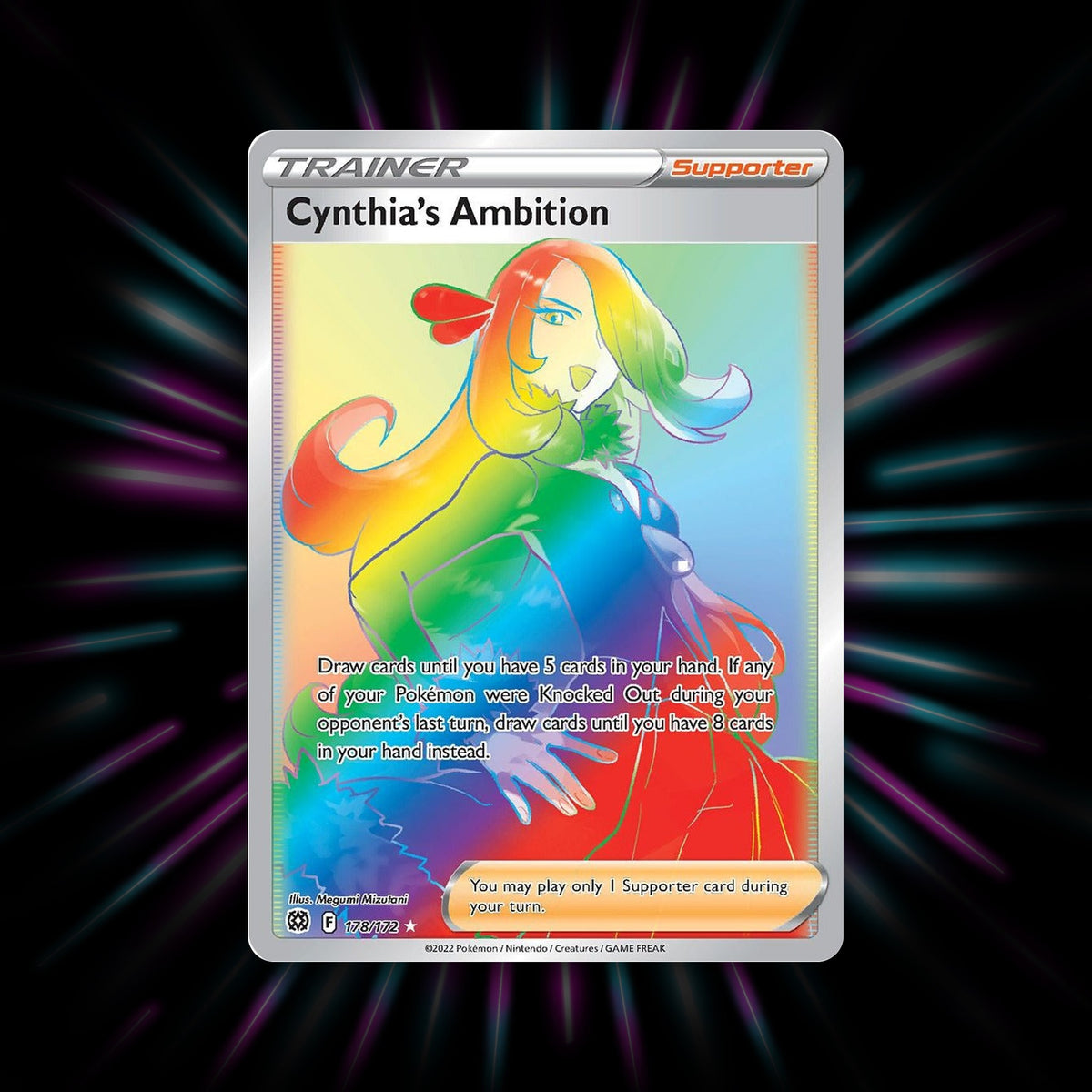 Cynthia's Ambition 178/172 Brilliant Stars Pokemon card