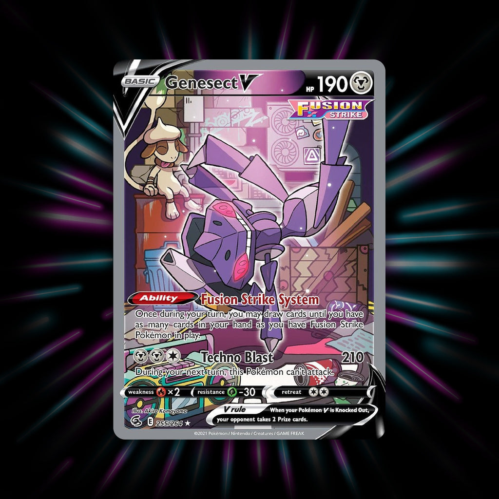 Genesect V 255/264 Fusion Strike Pokemon card