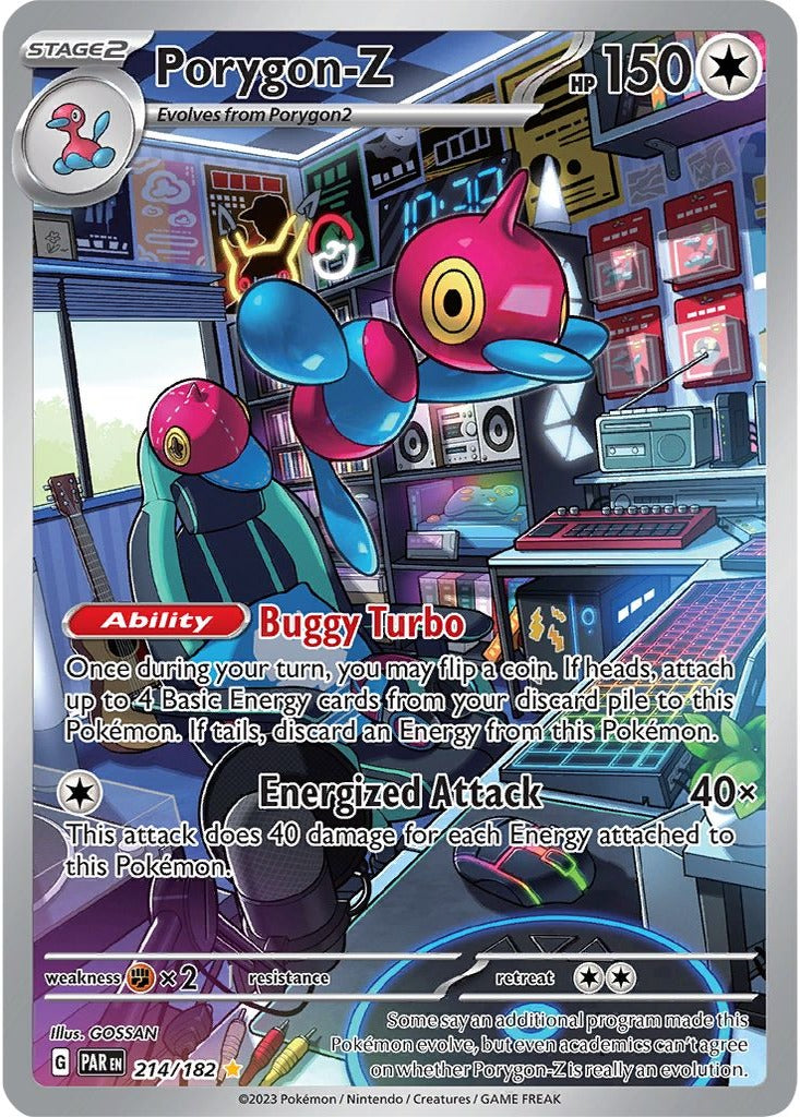 Porygon-Z 214/182 Paradox Rift Pokemon card, official image