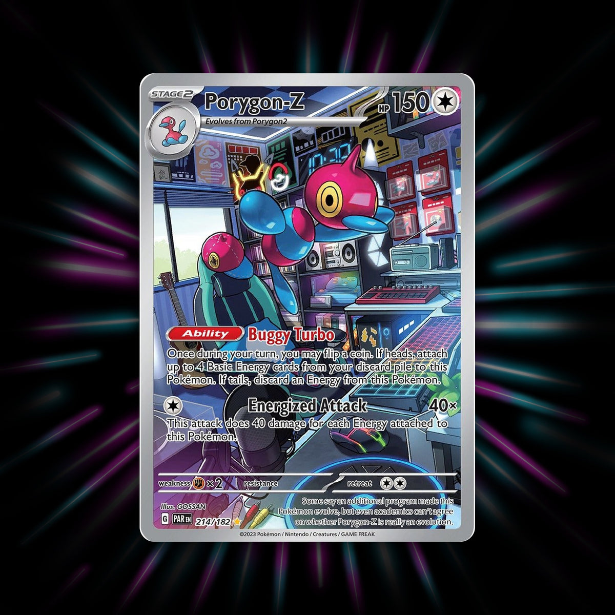 Porygon-Z 214/182 Paradox Rift Pokemon card