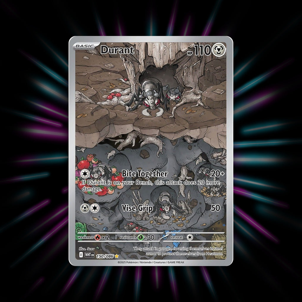 Durant 150/086 White Flare Illustration Rare Pokemon card