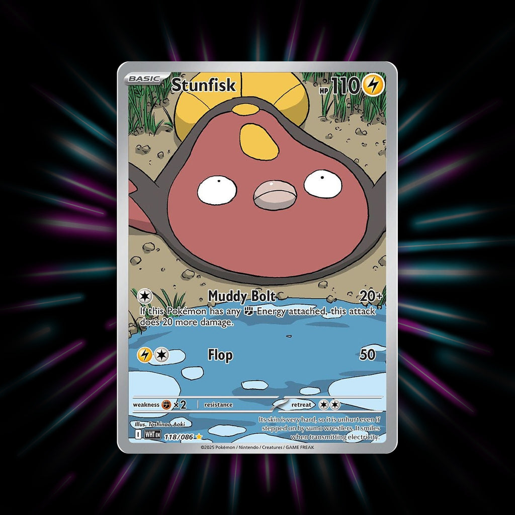 Stunfisk 118/086 White Flare Pokemon card