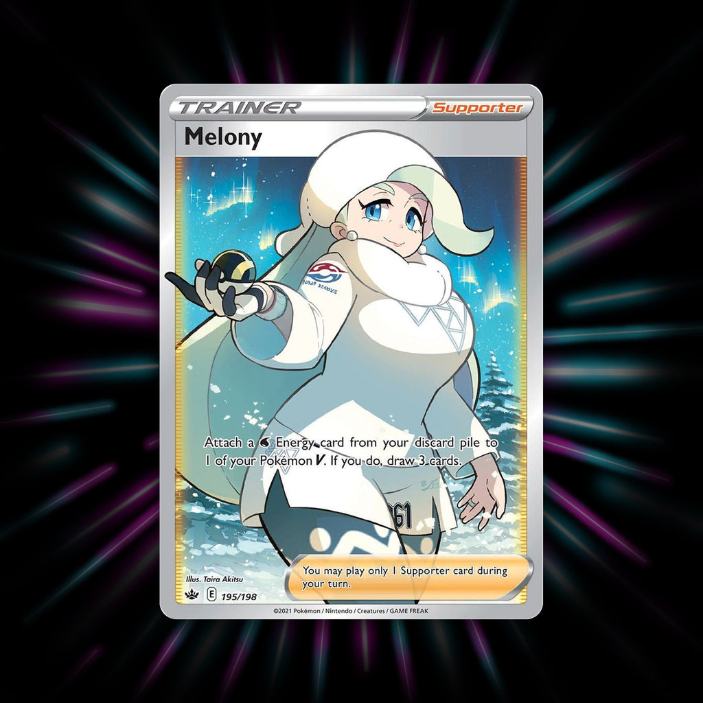 Melony 195/198 Chilling Reign Pokemon card