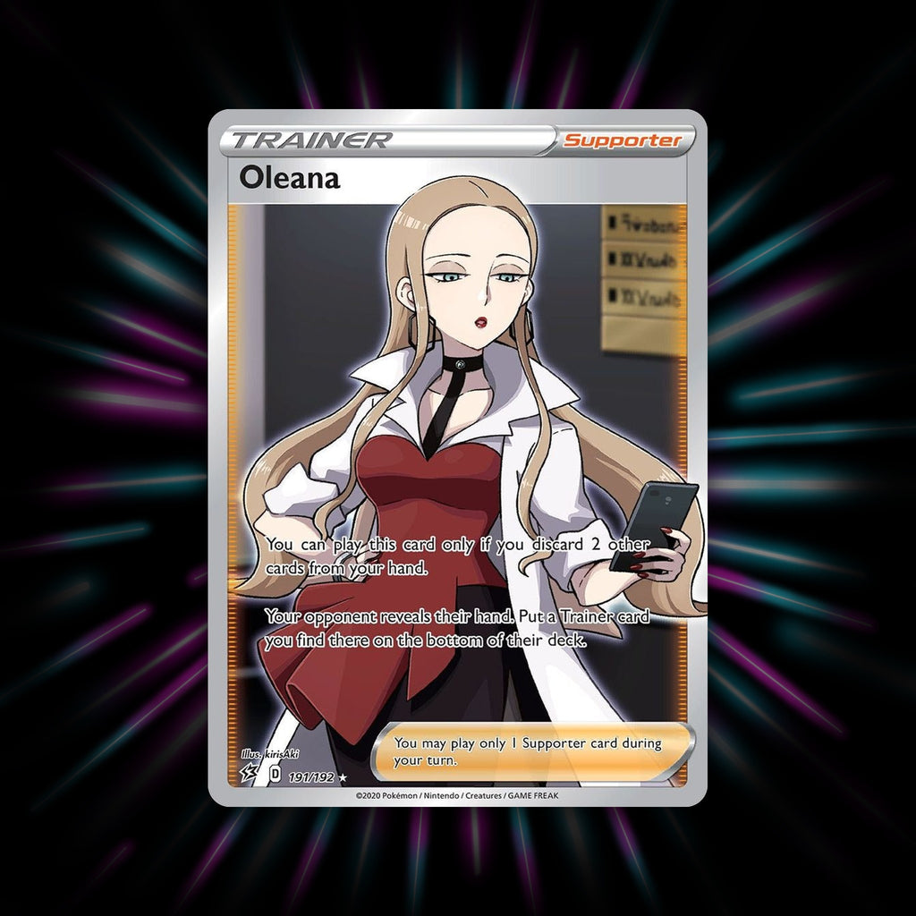 Oleana 191/192 Rebel Clash Rare Ultra Pokemon card