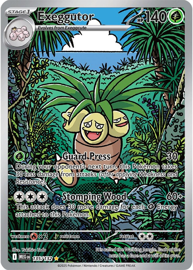 Exeggutor 135/132 Mega Evolution Pokemon card, official image