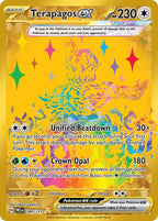 Terapagos ex 180/131 Prismatic Evolutions Pokemon card, official image