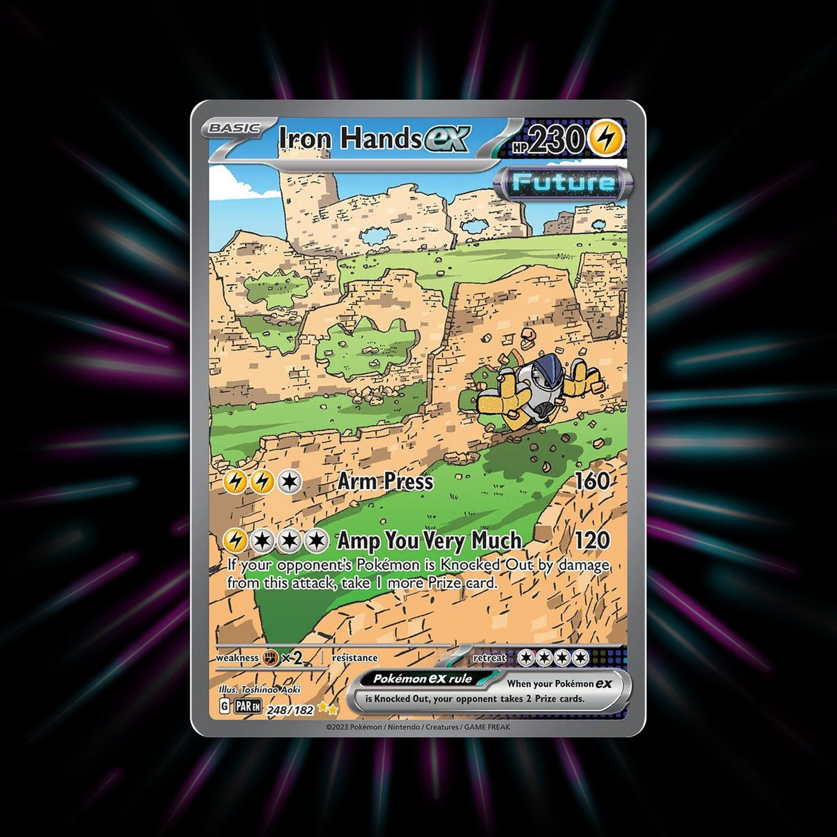 Iron Hands ex 248/182 Paradox Rift Pokemon card