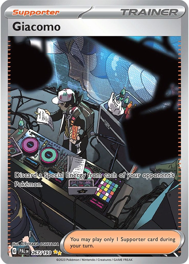 Giacomo 267/193 Paldea Evolved Pokemon card, official image