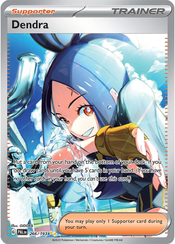 Dendra 266/193 Paldea Evolved Pokemon card, official image