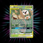 Rowlet & Alolan Exeggutor GX 1/236 Unified Minds Pokemon card