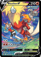 Blaziken V TG14/TG30 Silver Tempest Pokemon card, official image