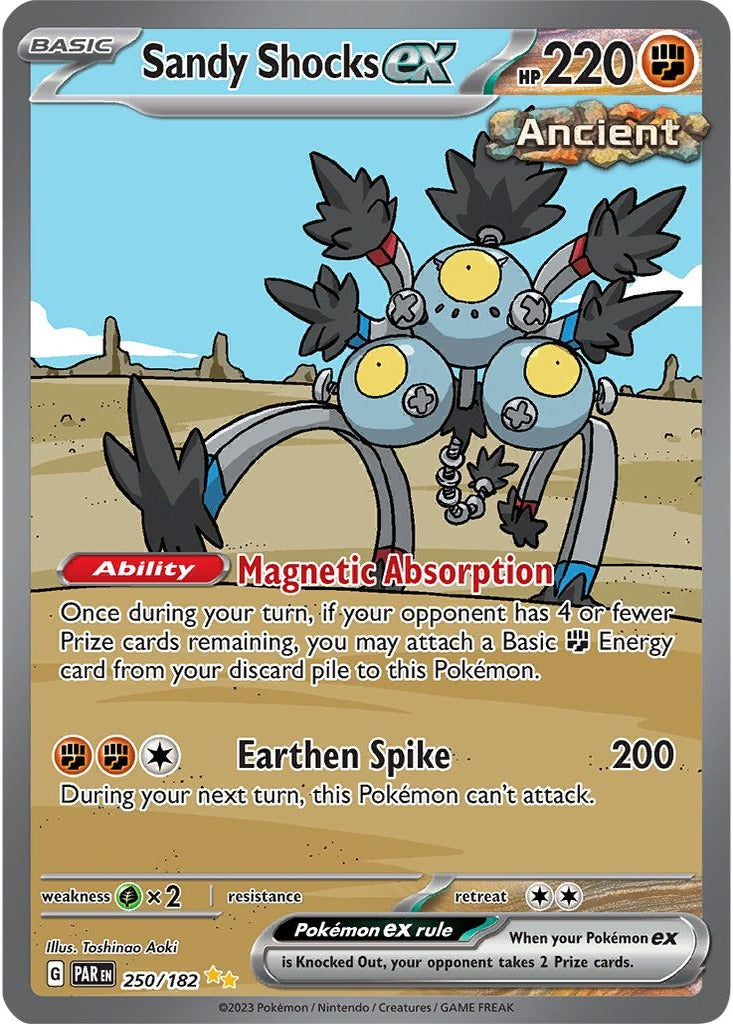 Sandy Shocks ex 250/182 Paradox Rift Pokemon card, official image