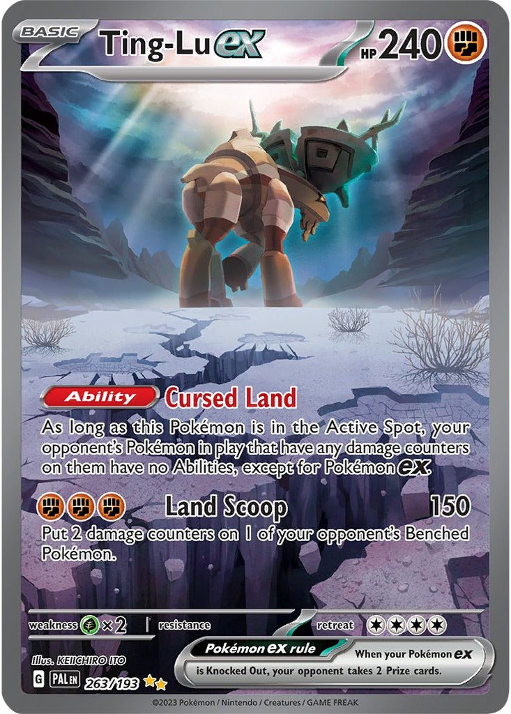 Ting-Lu ex 263/193 Paldea Evolved Pokemon card, official image
