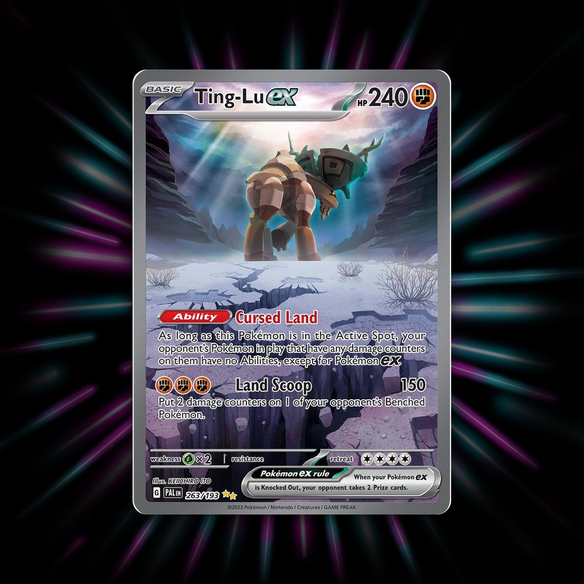 Ting-Lu ex 263/193 Paldea Evolved Pokemon card