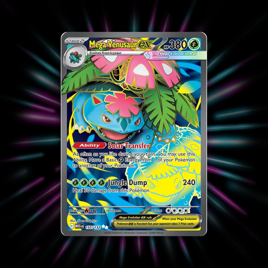 Mega Venusaur ex 155/132 Mega Evolution Pokemon card