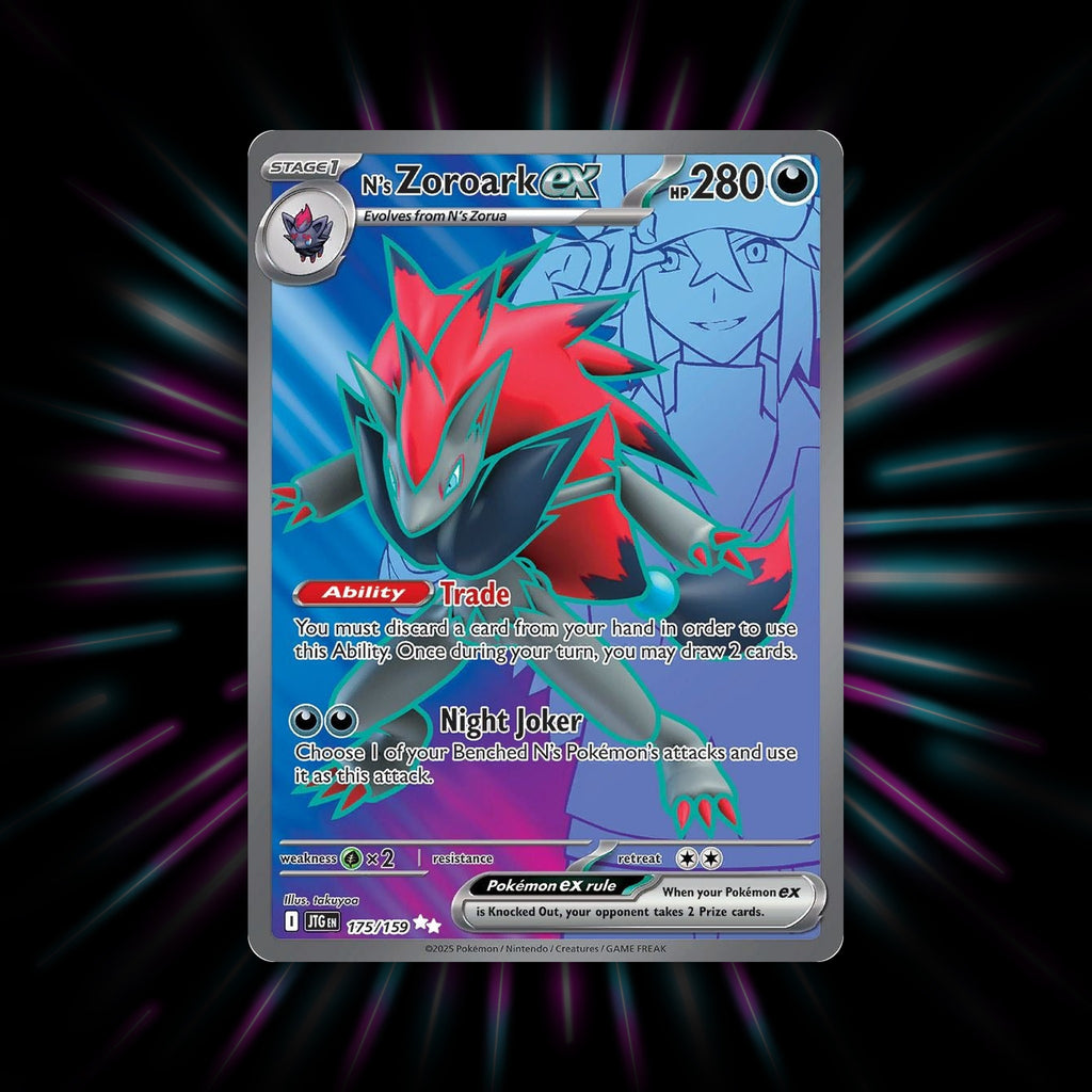 N's Zoroark ex 175/159 Journey Together Pokemon card