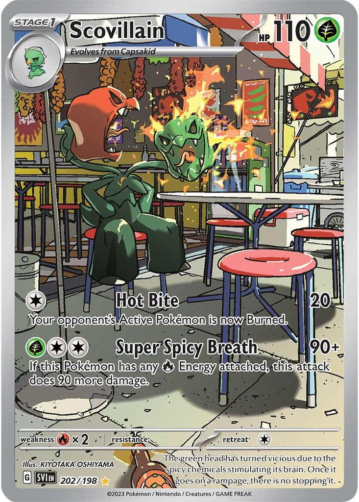 Scovillain 202/198 Scarlet & Violet Pokemon card, official image