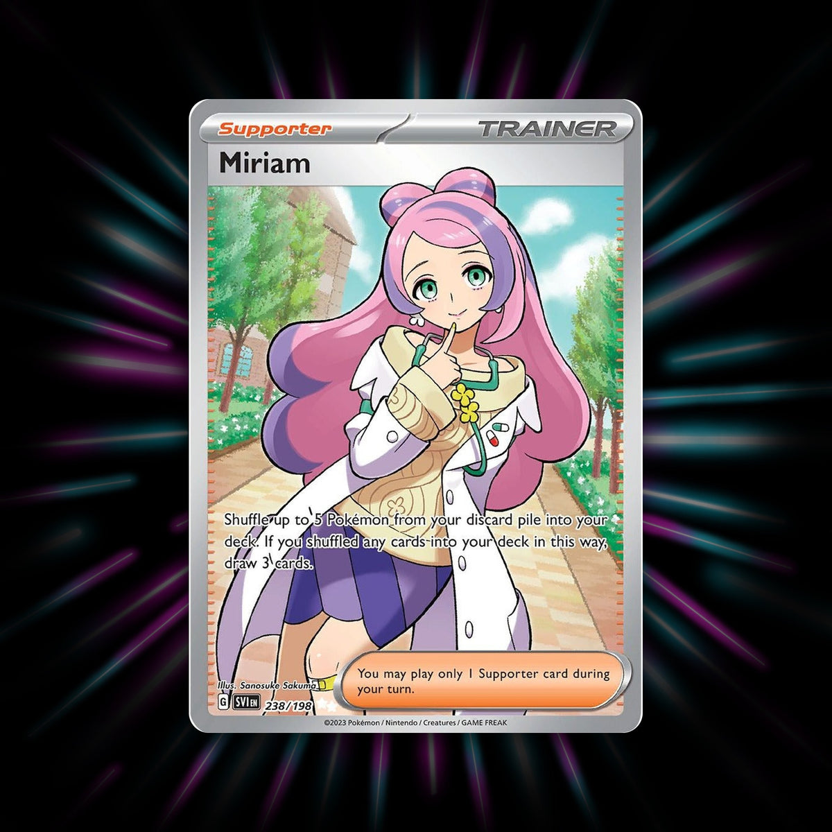 Miriam 238/198 Scarlet & Violet Pokemon card