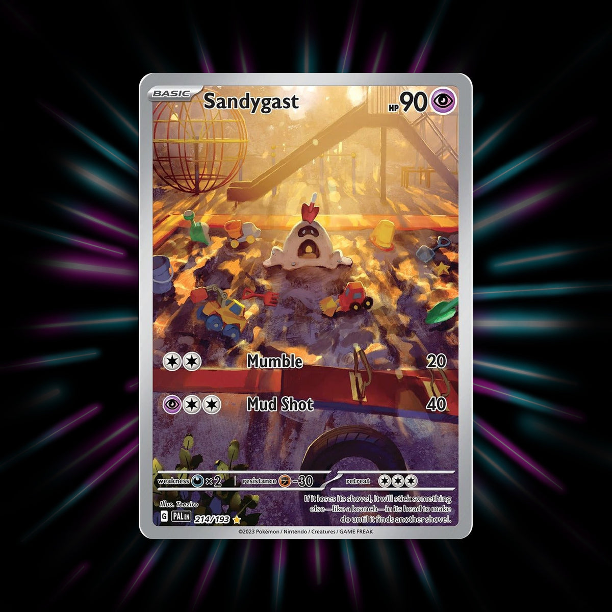 Sandygast 214/193 Paldea Evolved Pokemon card