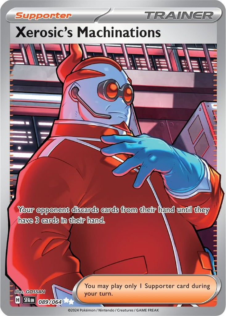 Xerosic's Machinations 089/064 Shrouded Fable Pokemon card, official image